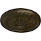 Ekena Millwork Randee Ceiling Medallion (Fits Canopies up to 3 7/8"), Hand-Painted Green Gold, 20"OD x 1 3/8"P CM20HAGGS - alternate 2